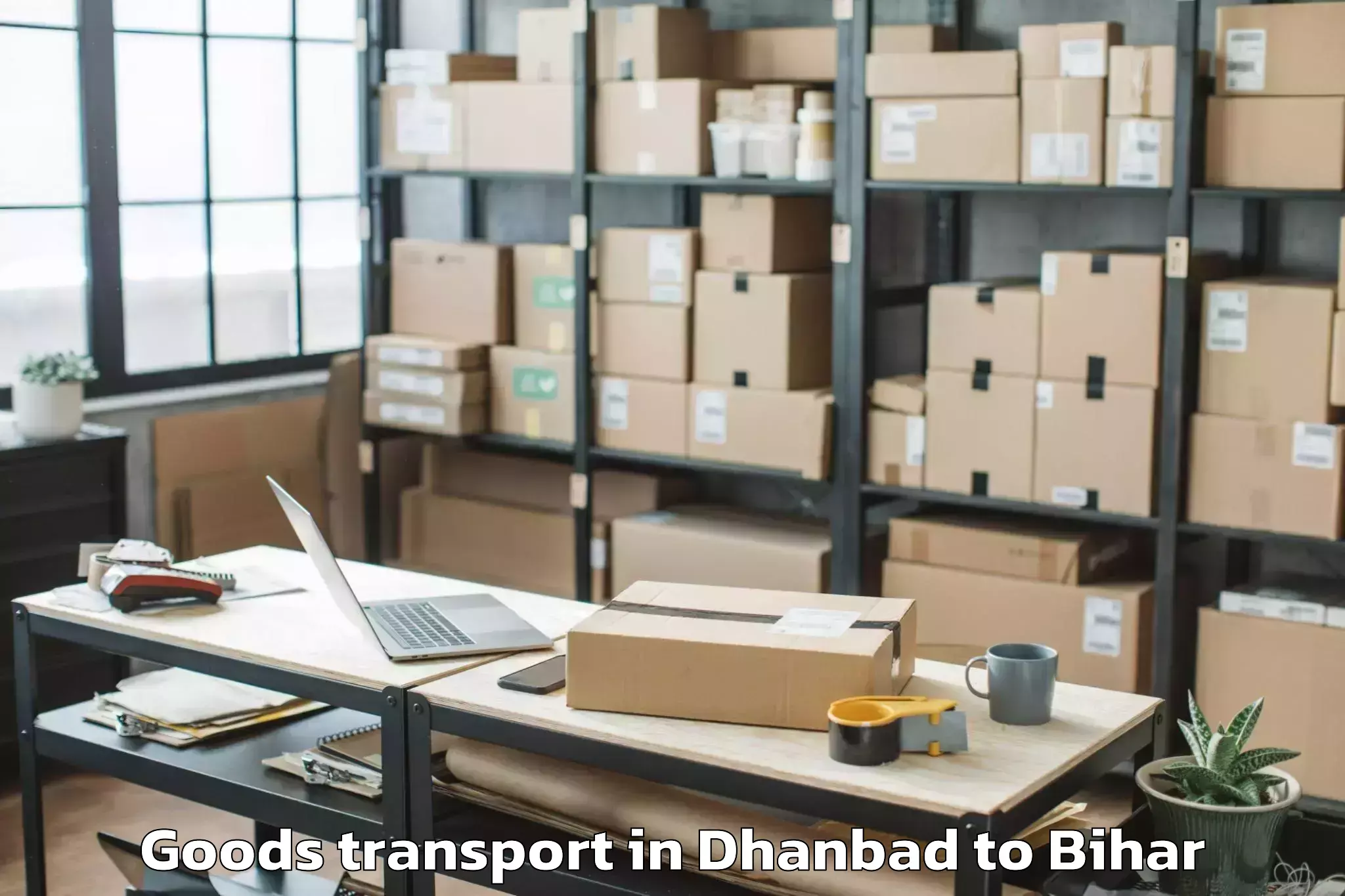 Trusted Dhanbad to Manigachhi Goods Transport